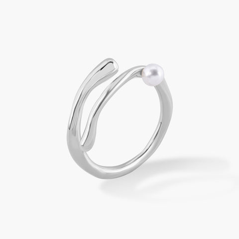 TIANA TWIST PEARL RING