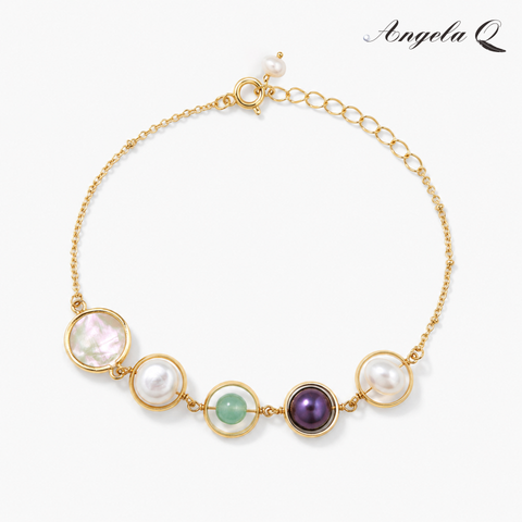 LAGUNA COVE - SHELL GEMSTONE BRACELET