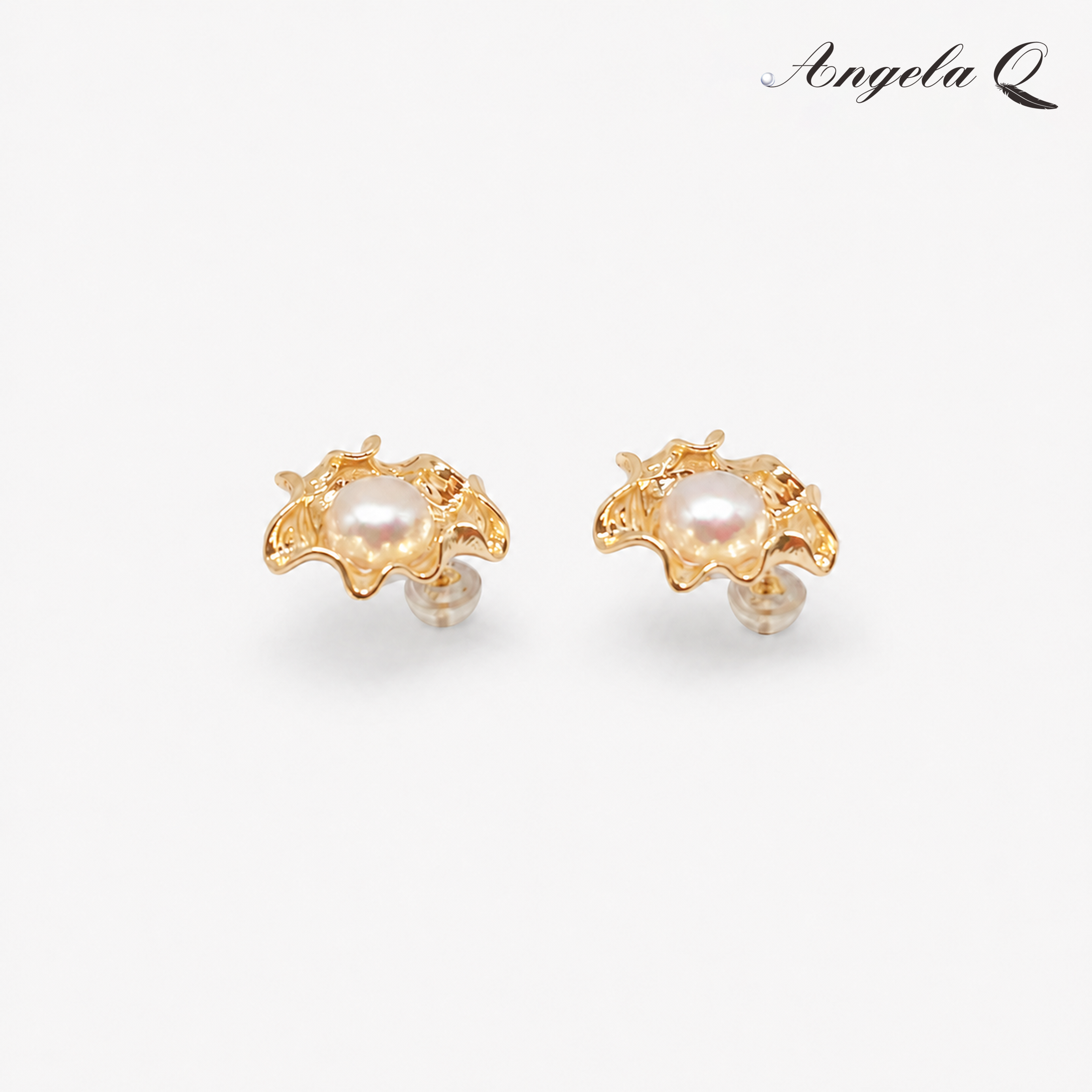 SOLANA - SUNBURST PEARL STUD EARRINGS