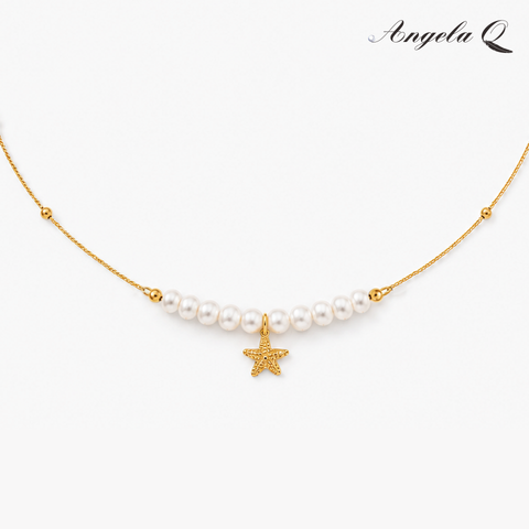 CAPRI - LAPIS AND PEARL NECKLACE