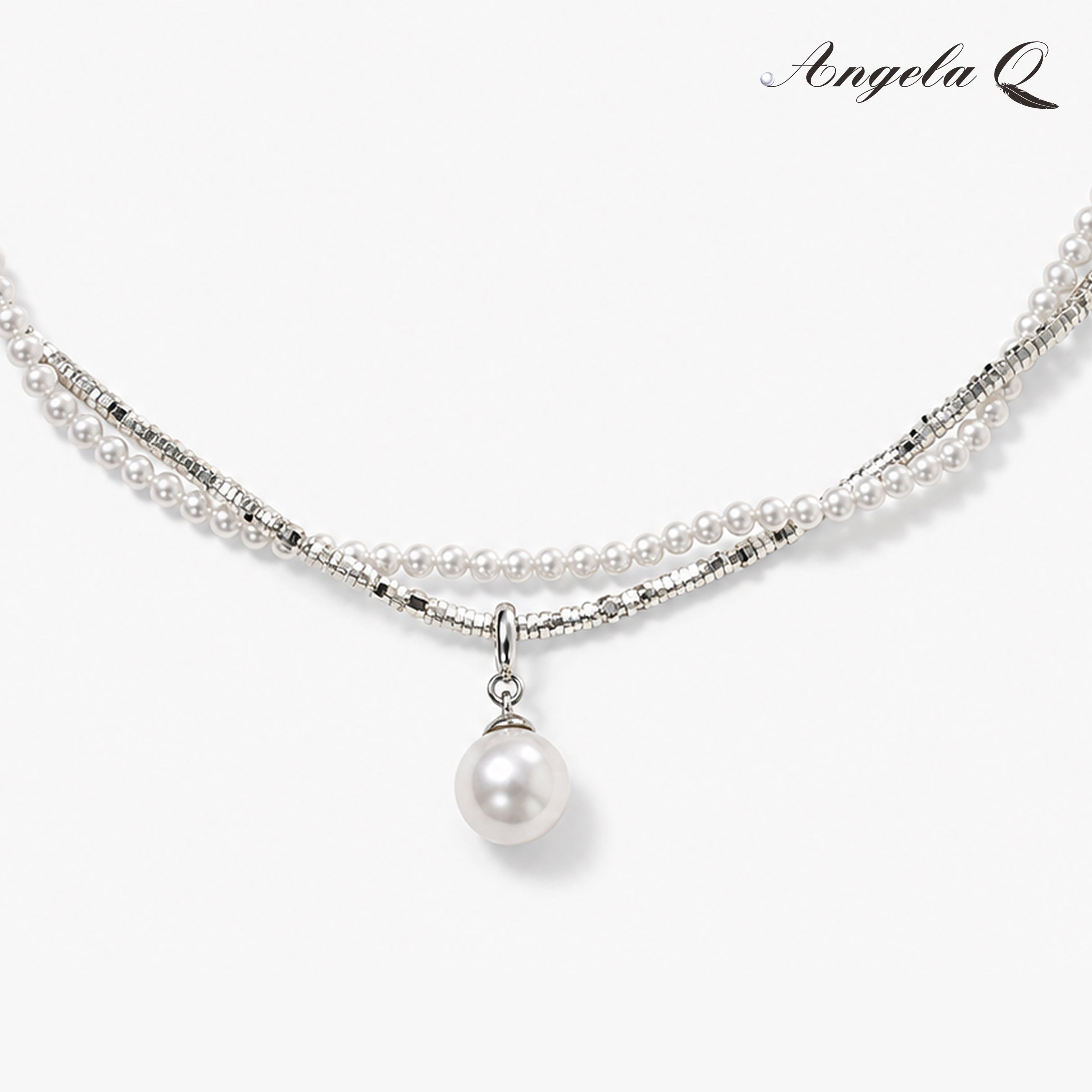CARMEL - TEARDROP PEARL NECKLACE