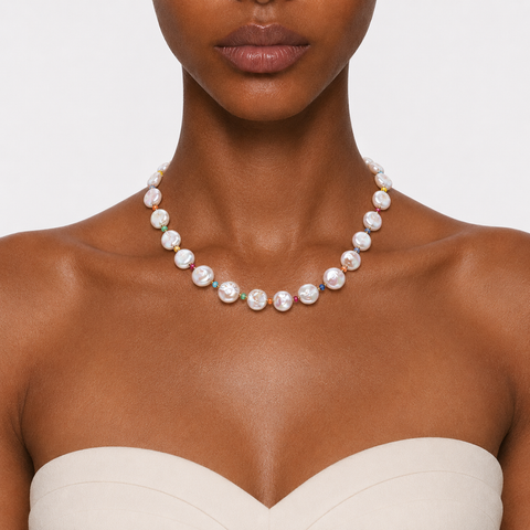 14K ROSE COVE PEARL BEADED NECKLACE-100032L