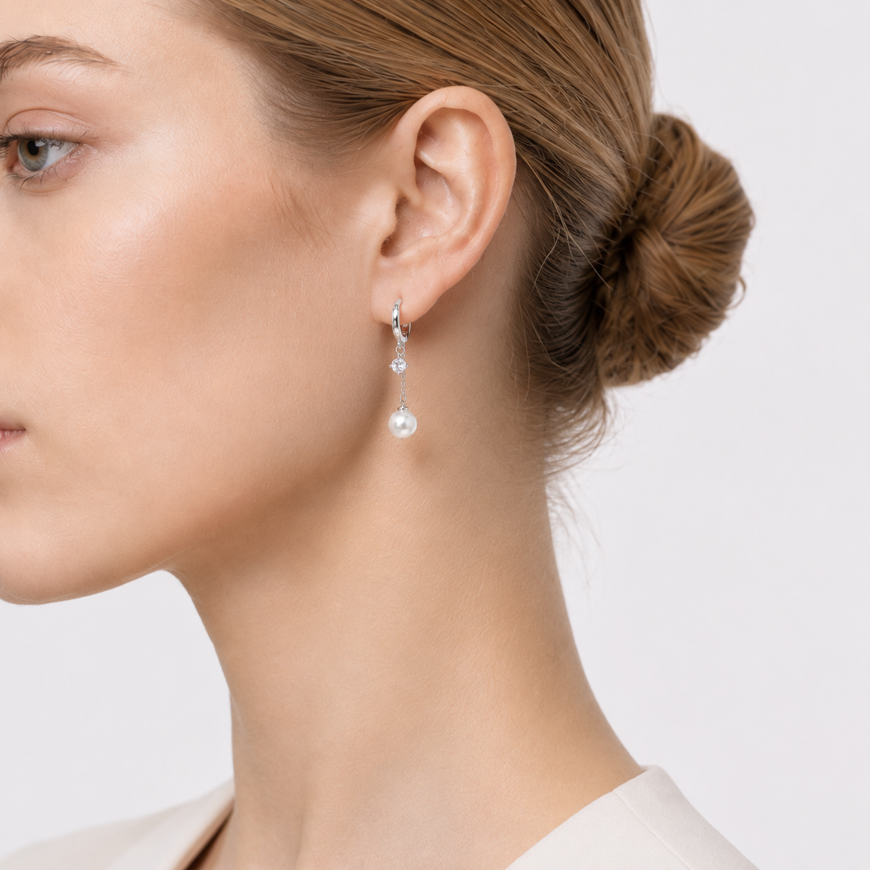 Golden Coast Drop Shape Artificial Gemstone Earrings, Single Pair - 400037P