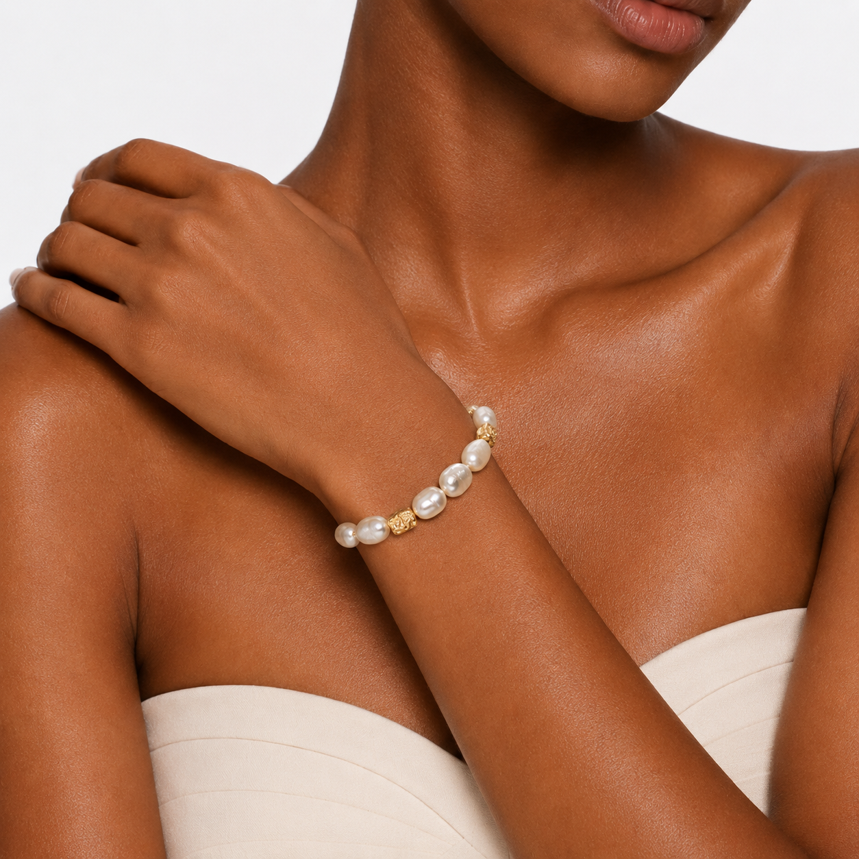 CATALINA PEARL CHARM BRACELET-200022N