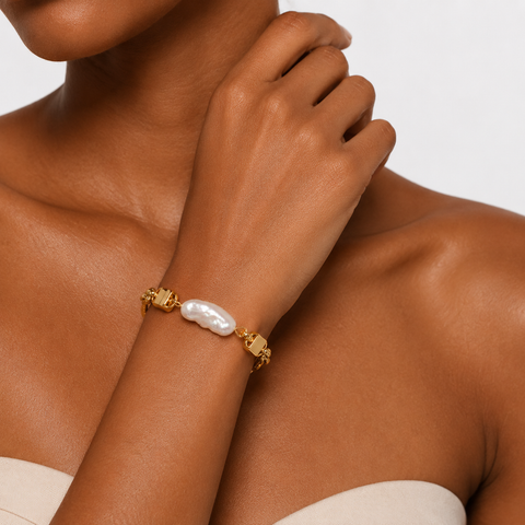 LAGUNA Baroque Pearl Link Bracelet, Classic Link Pearl Bracelets - 200031T