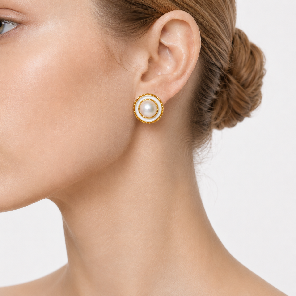 Classic Artificial Gemstone Marina Pearl Drop Earrings, Drop Shape, Casual Wear, Single Pair - 400032P