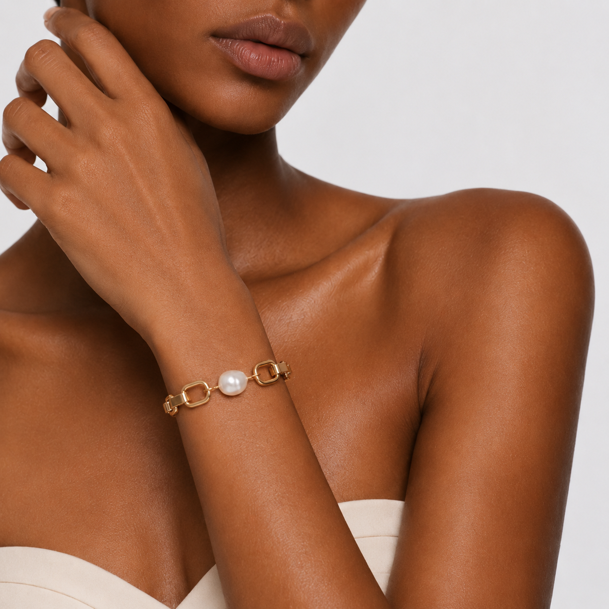 MONTECITO BOLD GOLD CHAIN BRACELET