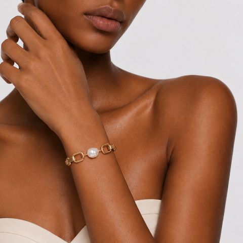 MONTECITO BOLD GOLD CHAIN BRACELET