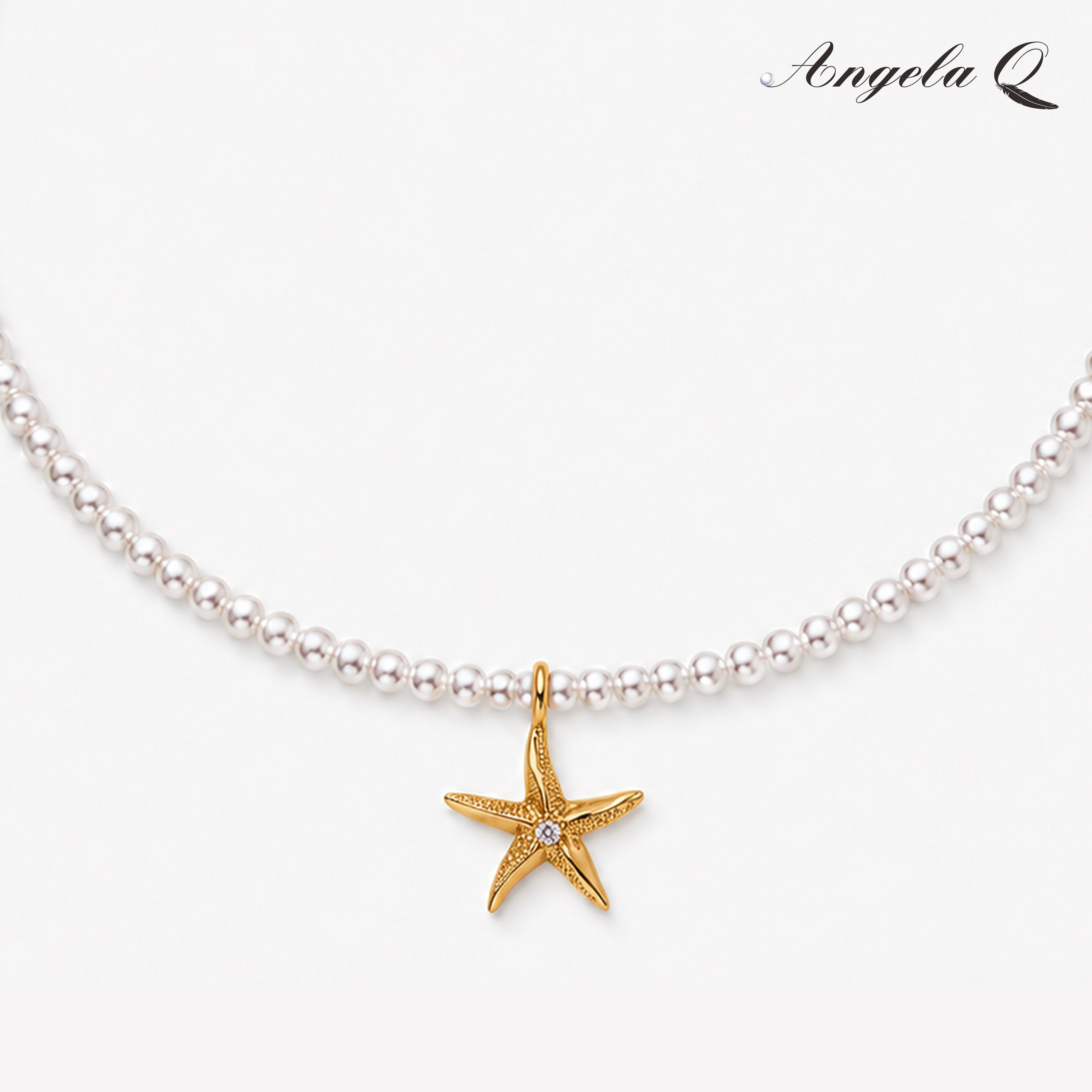 VENICE STAR - PEARL CHOKER NECKLACE
