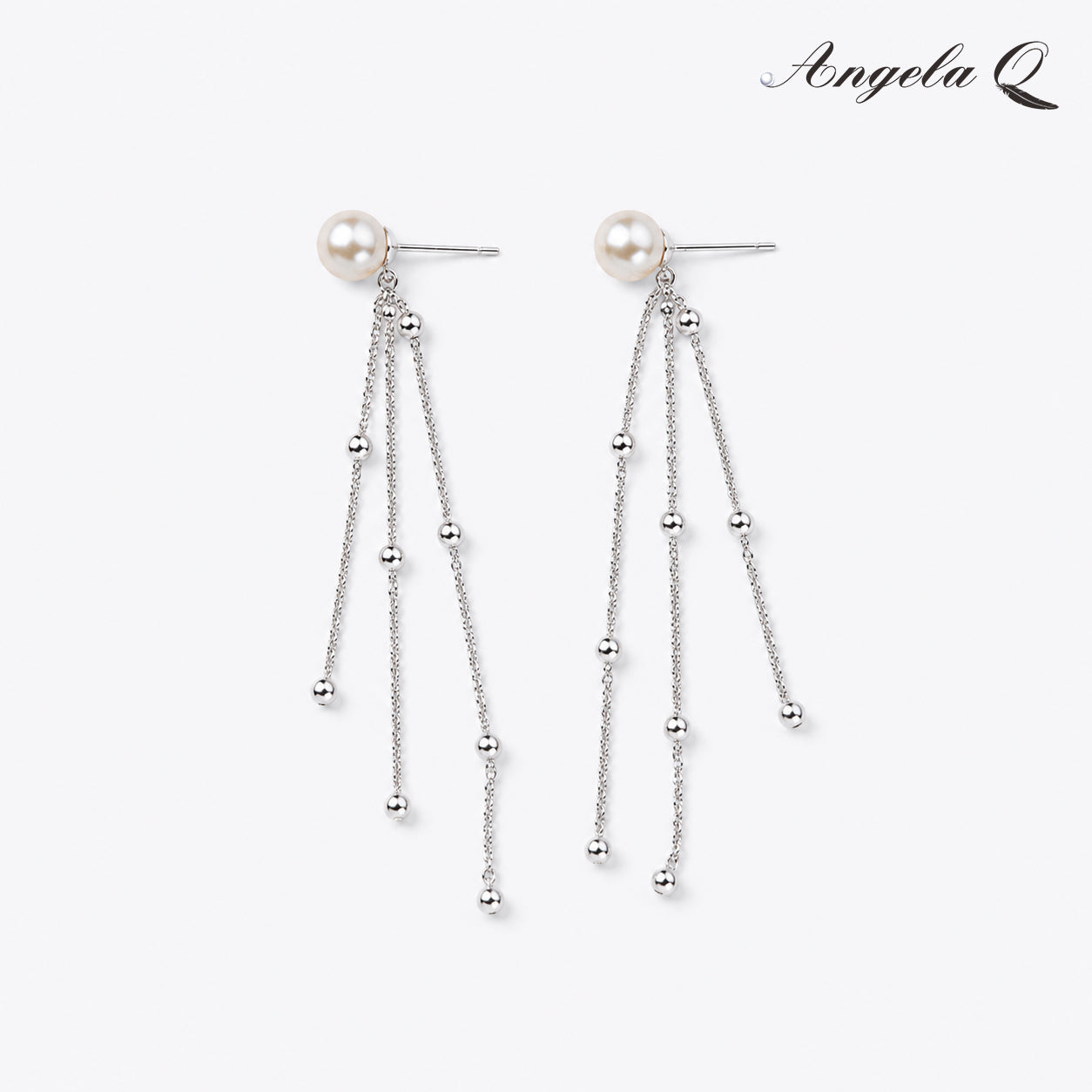 PACIFICA - PEARL FRINGE DROP EARRINGS