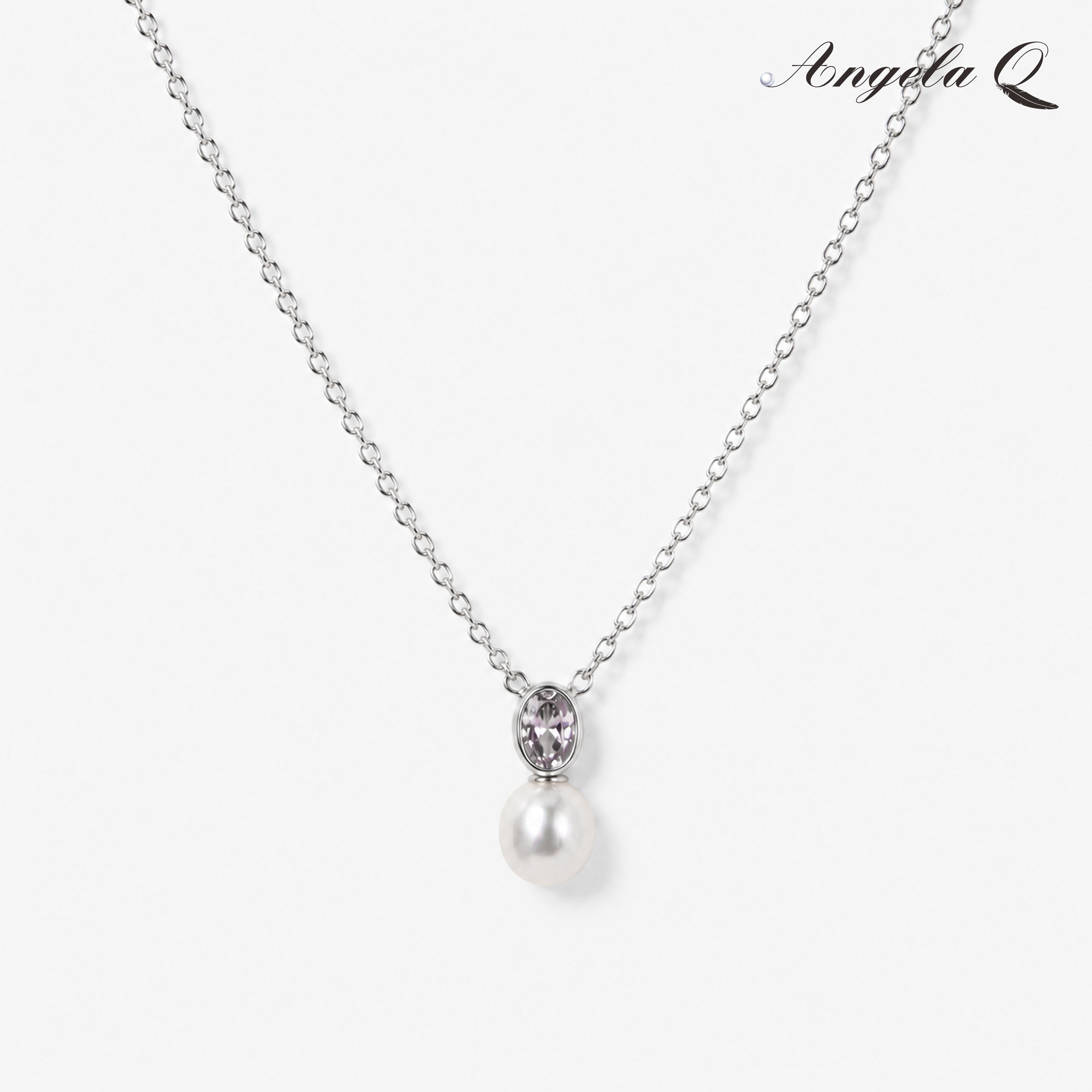 OCEANSIDE - CZ PEARL DROP NECKLACE