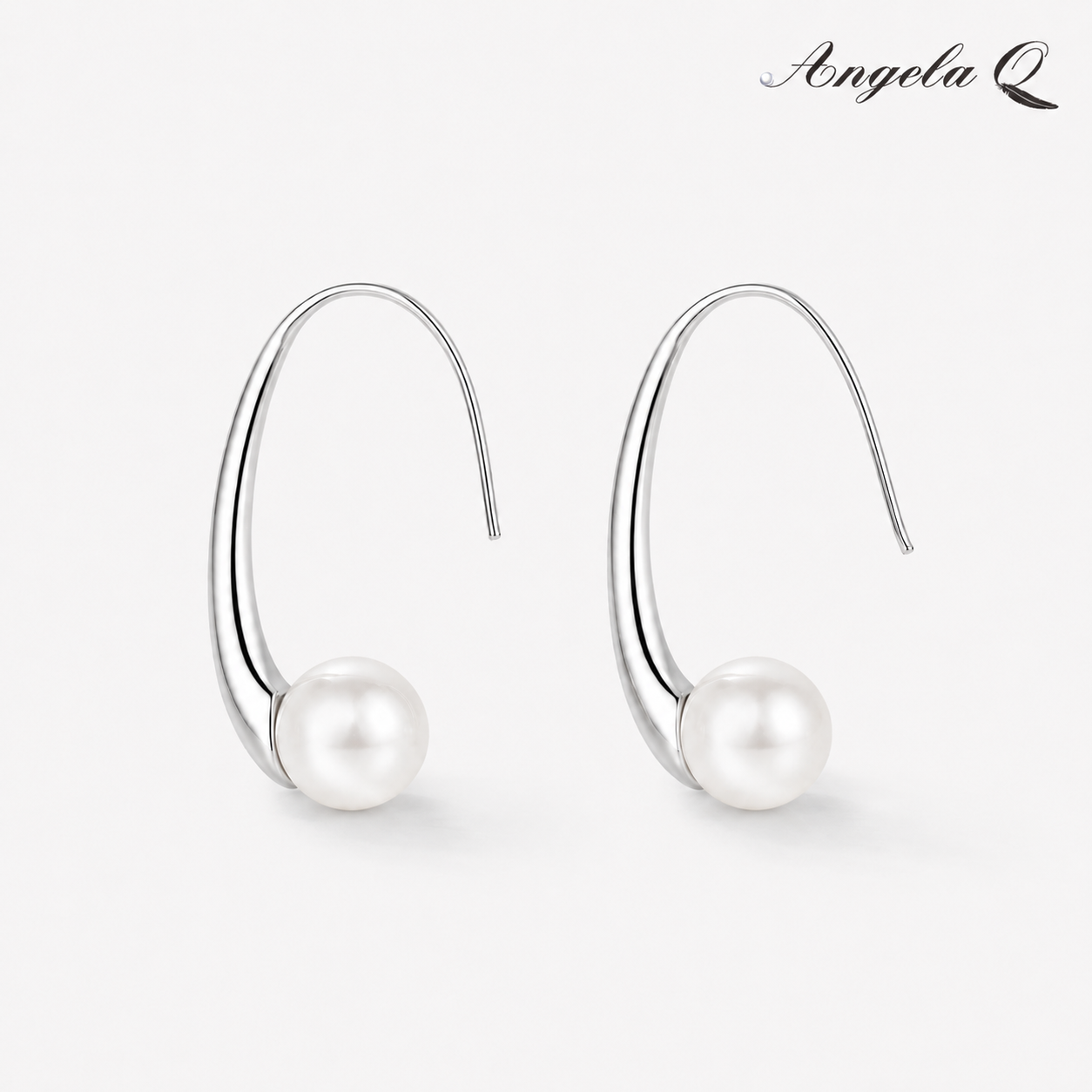 COVE ARC - PEARL HOOK EARRINGS