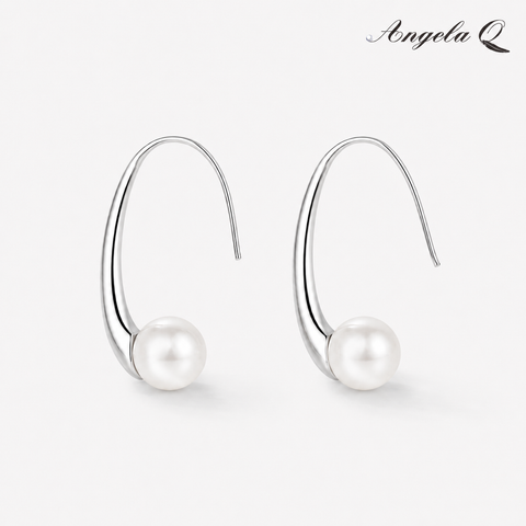 COVE ARC - PEARL HOOK EARRINGS