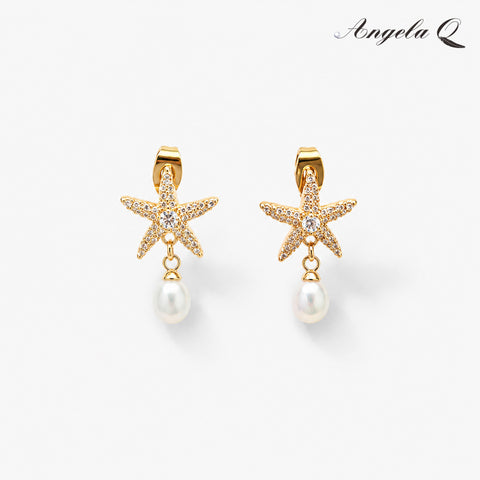 LAGUNA STARFISH - PEARL DROP EARRINGS