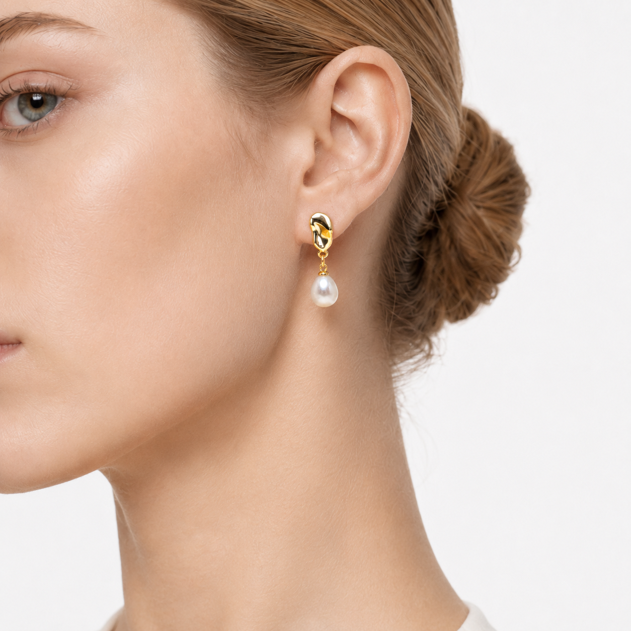 MONTECITO Drop Shape Artificial Gemstone Pearl Drop Earrings-400045L