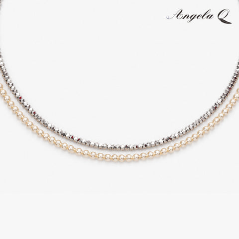 MONTECITO - DOUBLE STRAND PEARL CHOKER
