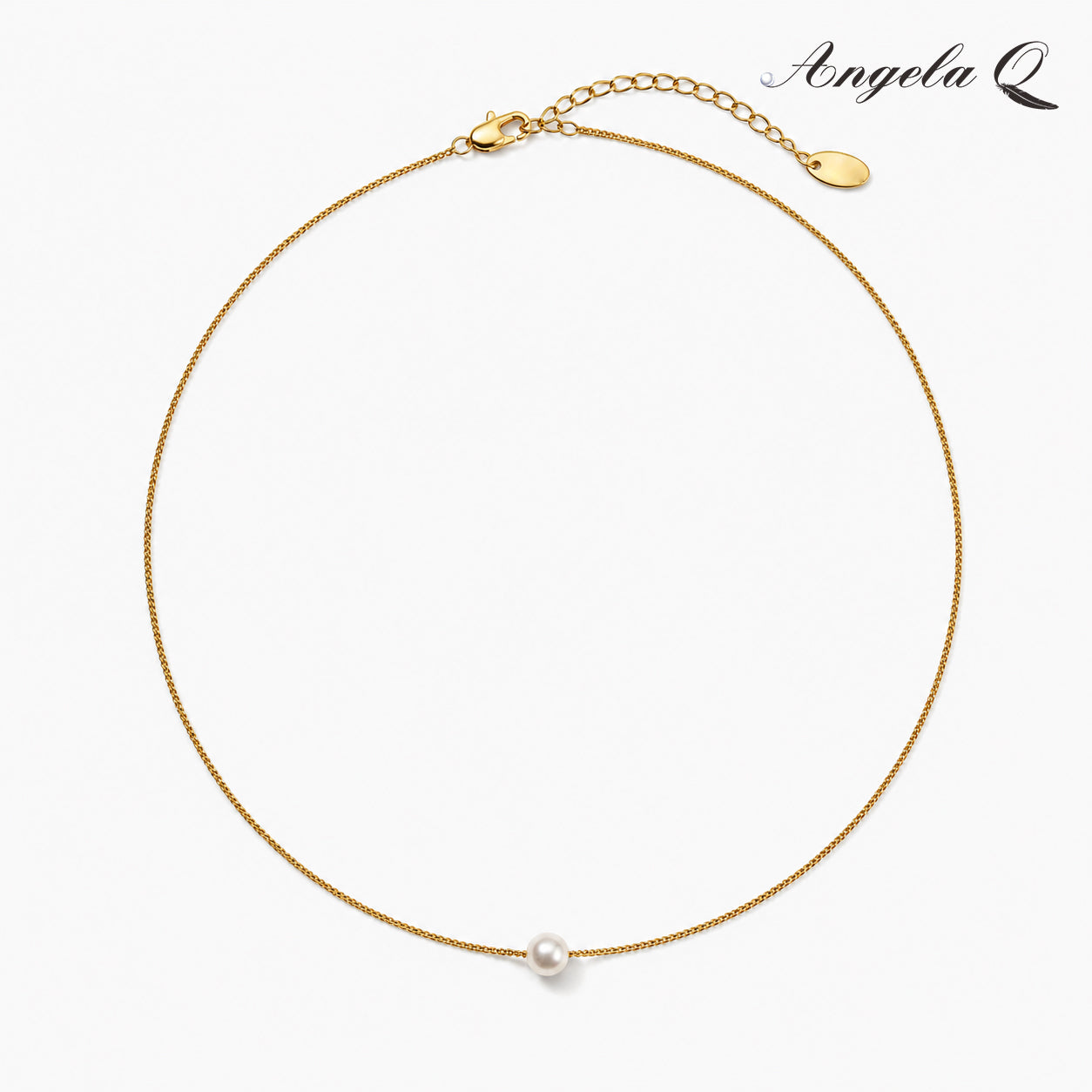 GOLDEN WAVE - LAYERED PEARL NECKLACE