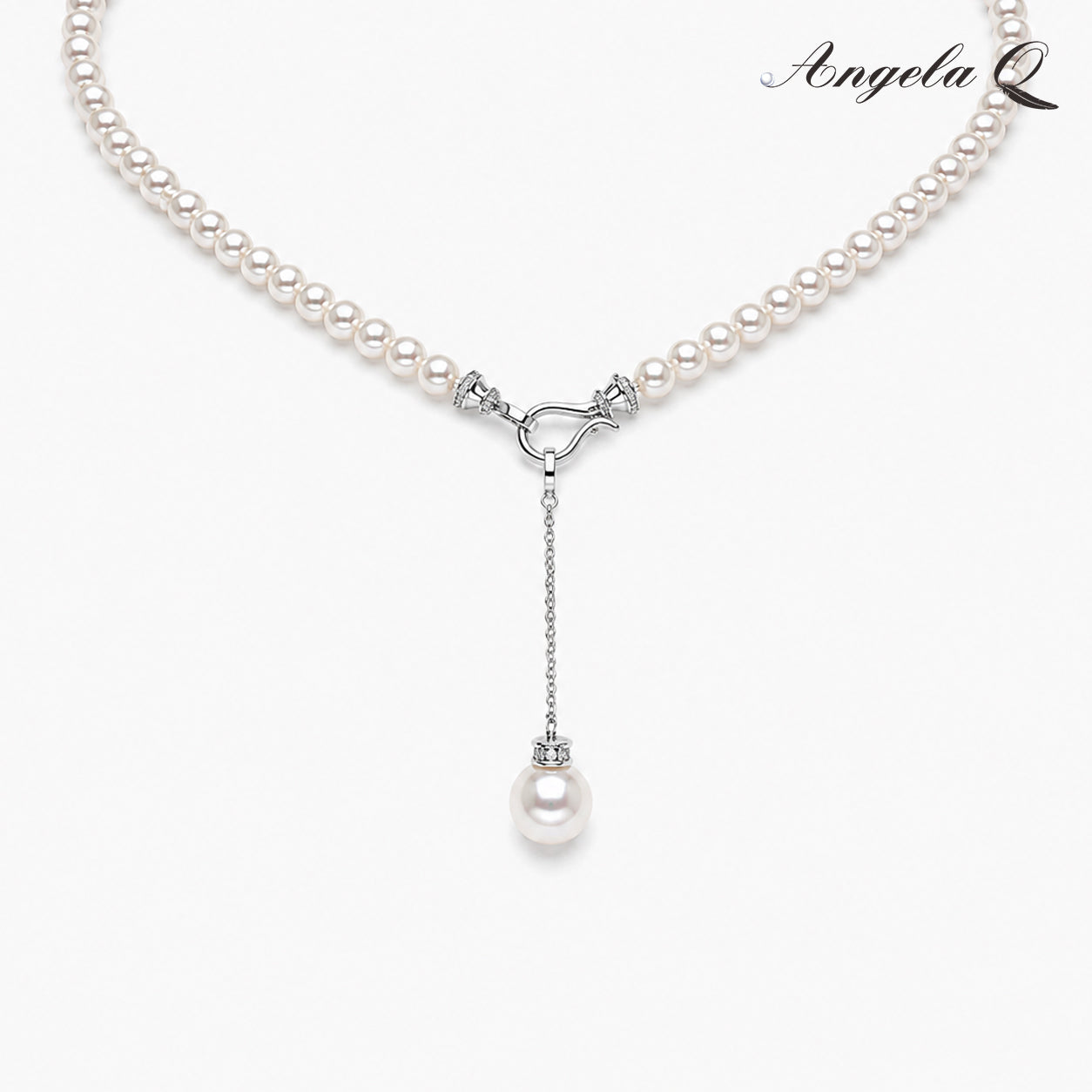 SEASIDE - PEARL LARIAT NECKLAC