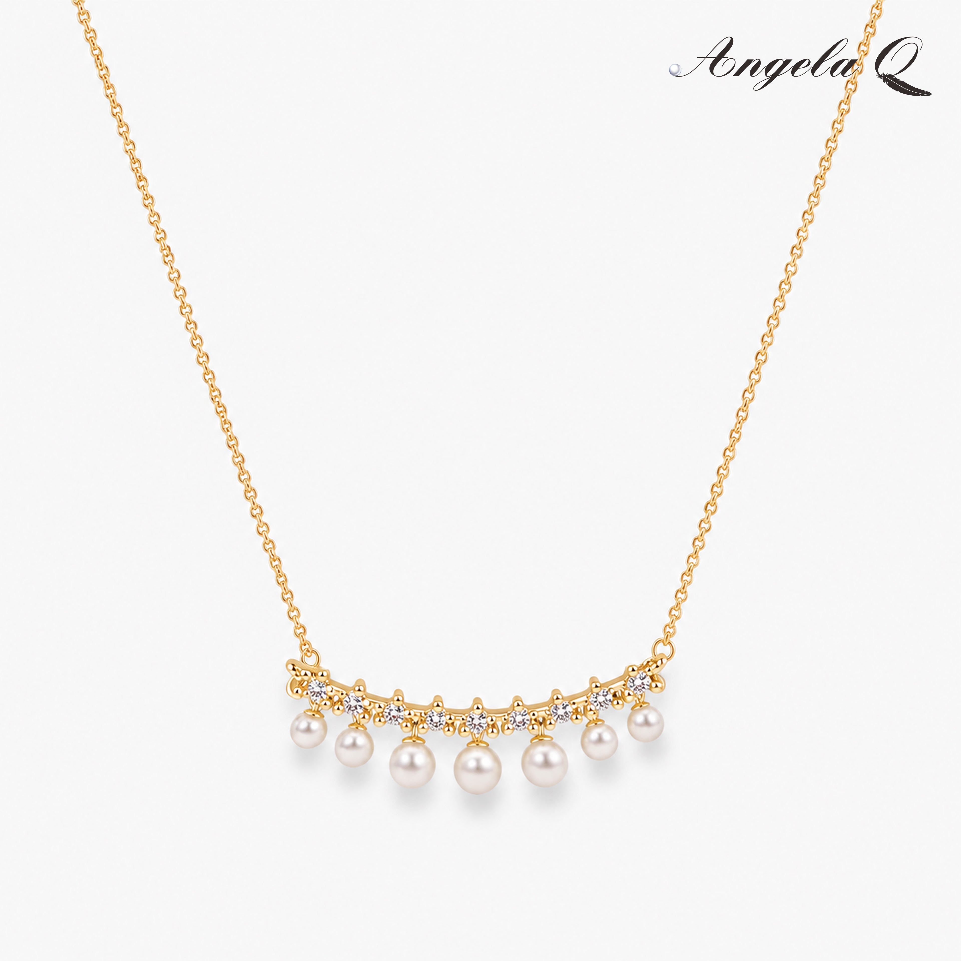 CATALINA - PEARL FRINGE NECKLACE