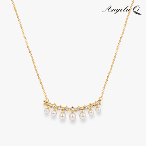 CATALINA - PEARL FRINGE NECKLACE