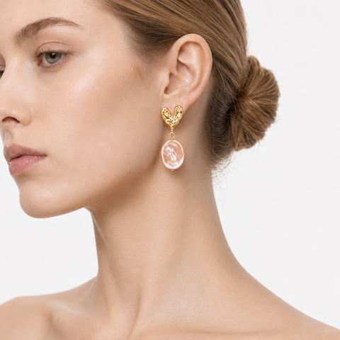 Solana Baroque Pearl Drop Earrings