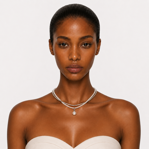CARMEL - TEARDROP PEARL NECKLACE