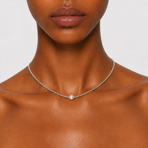 PALISADES - SILVER ROPE CHOKER