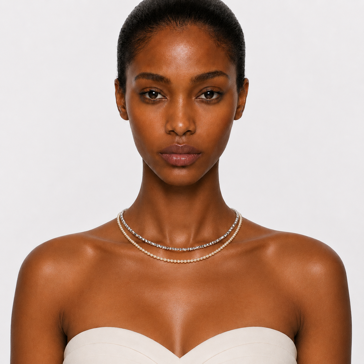 MONTECITO - DOUBLE STRAND PEARL CHOKER