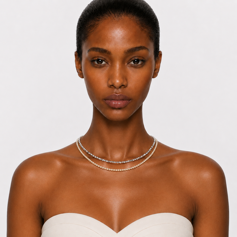 MONTECITO - DOUBLE STRAND PEARL CHOKER