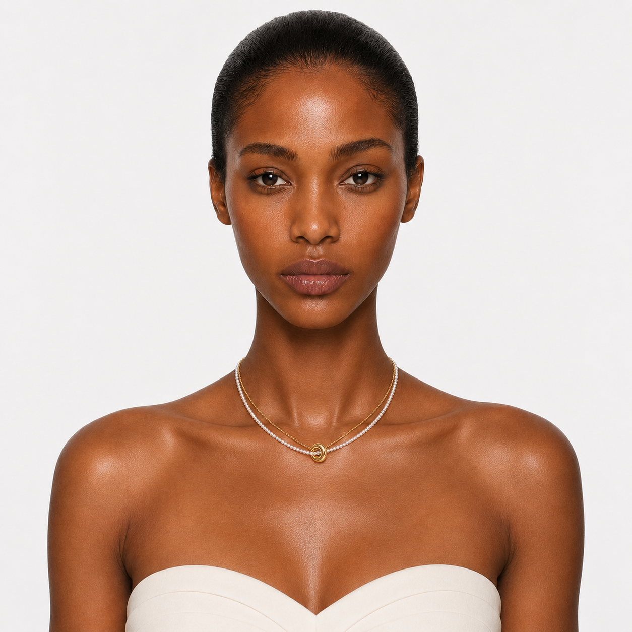 MALIBU KNOT - DOUBLE STRAND NECKLACE