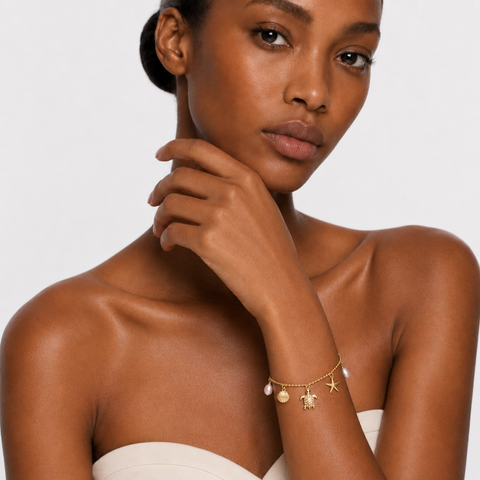 LAGUNA TIDE - COASTAL PEARL CHARM BRACELET