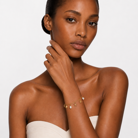 CAPRI COAST - PEARL CHARM BRACELET