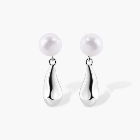 RAINDROP PEARL EARRINGS