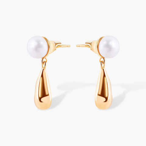 RAINDROP PEARL EARRINGS