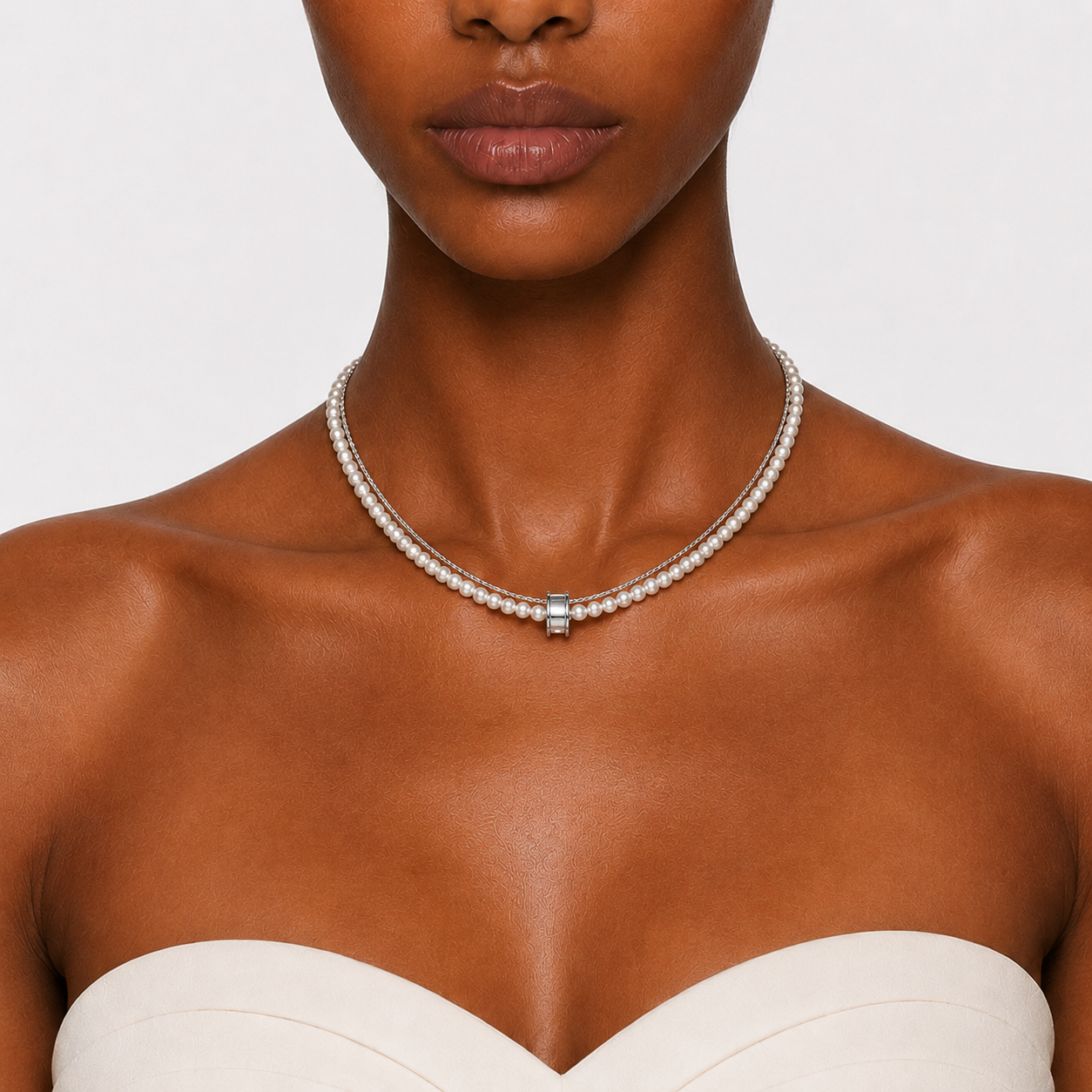 PACIFICA - LAYERED PEARL CHOKER