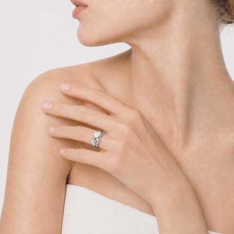 MALIBU WAVE PEARL OPEN RING