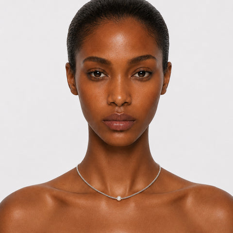 PALISADES - SILVER ROPE CHOKER