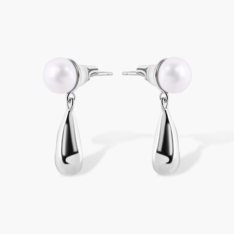 RAINDROP PEARL EARRINGS