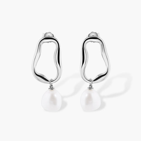 MOD PEARL DROP EARRINGS