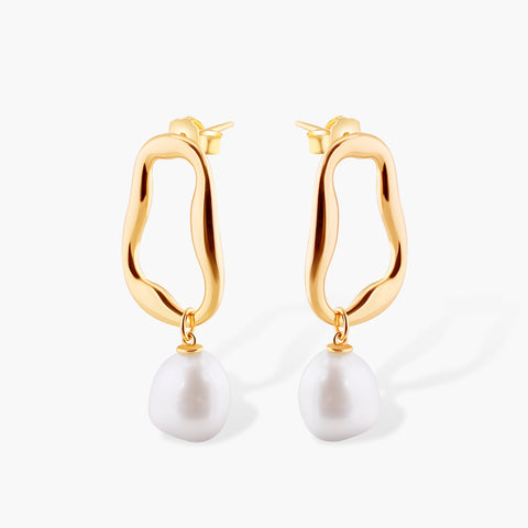 MOD PEARL DROP EARRINGS