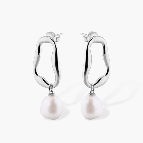 MOD PEARL DROP EARRINGS