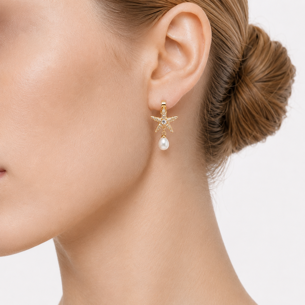 LAGUNA STARFISH - PEARL DROP EARRINGS