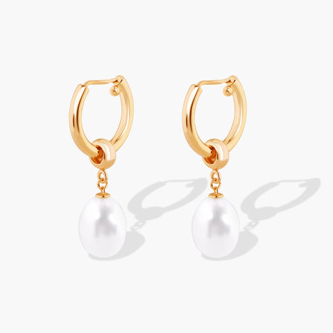 SOCIALITE CLASSIC DROP PEARL EARRINGS