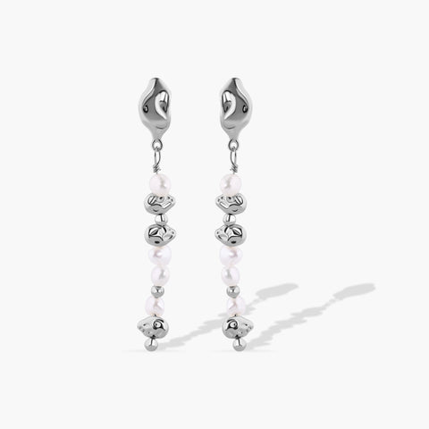 ROCKSTAR PEARL DANGLE EARRINGS
