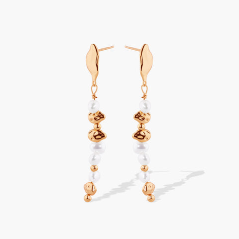 ROCKSTAR PEARL DANGLE EARRINGS