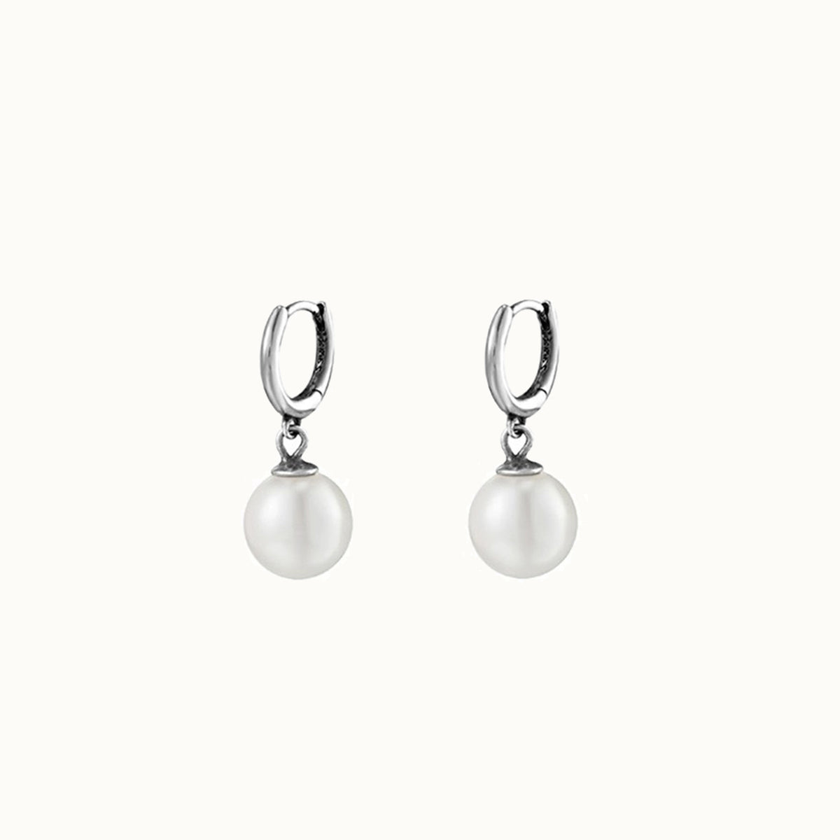 Hip Hop Pearl Earrings