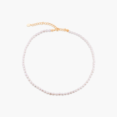 CALIFORNIA GIRL RICE PEARL NECKLACE