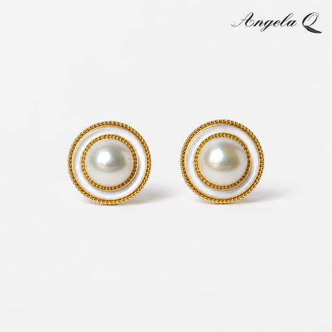 Classic Artificial Gemstone Marina Pearl Drop Earrings, Drop Shape, Casual Wear, Single Pair - 400032P