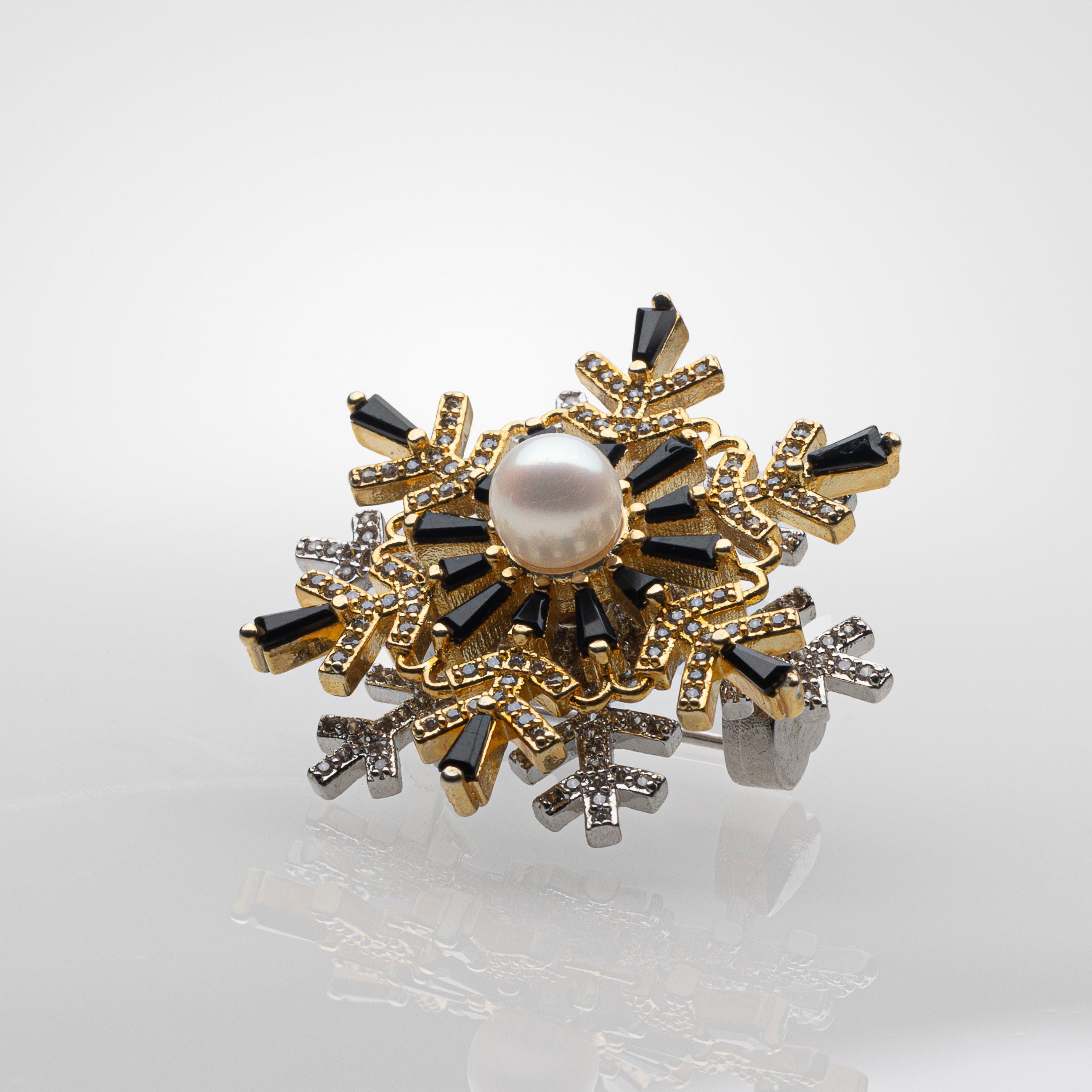 AngelaQ pearl jewelry, pearl brooch