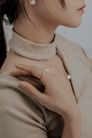 Angelaqpearl， pearl necklace， pearl pendant
